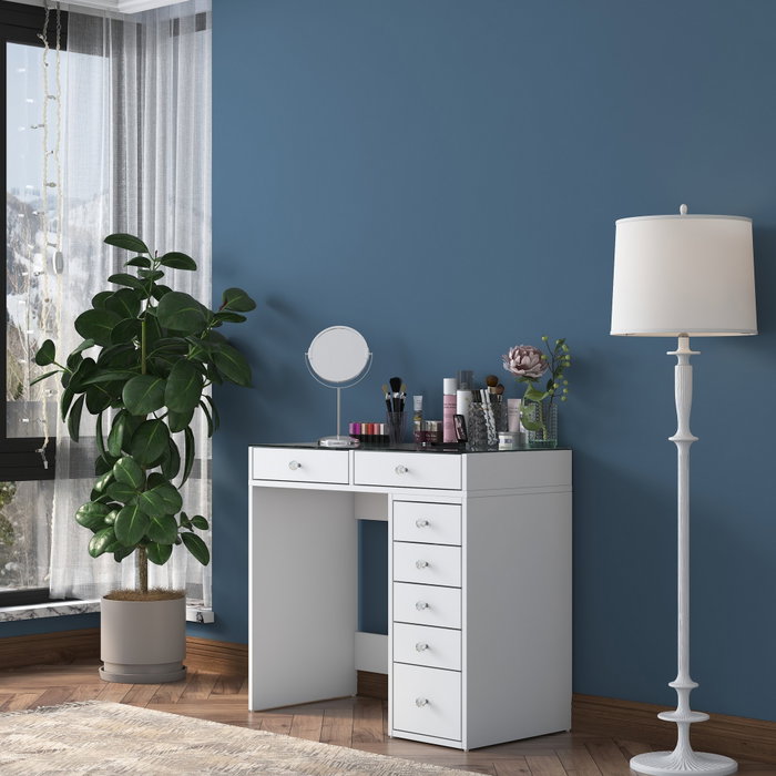 Hanah Home BJ107 - 2625 Mesa de Maquillaje Blanca Hanah Home BJ107 - 2625 Mesa de Maquillaje Blanca